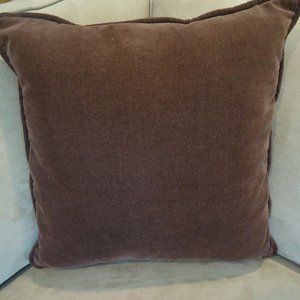 Noble Excellence Throw Pillow Corduroy 18" x 18" Feathers